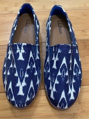 LL Bean Lakewashed Canvas Slip Ons in Indio Ink Color